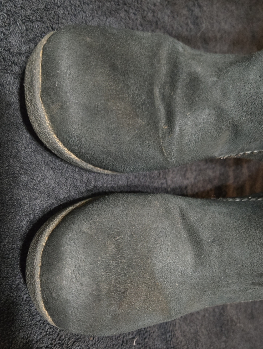 Lower East Side Women's Black Faux-Fur Trim Suede Wedge Boots, Size 7.5 - Picture 14 of 16